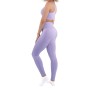 2 Piece Sports Outfit Set - High Waisted Sports Leggings and Bra