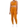 2 Piece Sports Outfit Set - High Waisted Sports Leggings and Bra