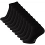 Chaussettes de sport unisexes noires en coton de la série ESSENTIAL en pack de 10