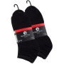 Chaussettes de sport unisexes noires en coton de la série ESSENTIAL en pack de 10