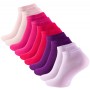 Unisex cotton sports socks in berry colors from the ESSENTIAL series in a pack of 10