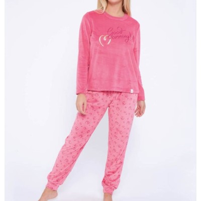 PIJAMA DE INVIERNO MUJER MICROVELOUR MUYDEMI