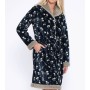 ROBE FEMME AVEC BOUTONS MICROVELOURS ET MOUTON MUYDEMI