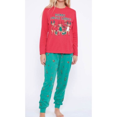 CHRISTMAS WINTER PAJAMAS INTERLOCK WOMEN MUYDEMI