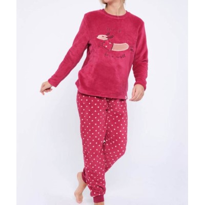 PIJAMA MUYDEMI INTERLOCK MUJER INVIERNO