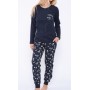 PIJAMA DE INVIERNO DE ALGODÓN MUJER