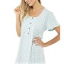 WOMEN'S NIGHTGIFT SUMMER SHORT SLEEVE COTTON FINDEL