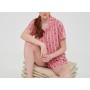 WOMEN'S SUMMER SHORT-SLEEVED OPEN VISCOSE PAJAMAS