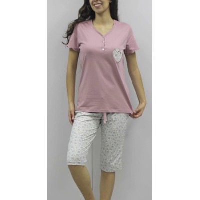 WOMEN'S SONIA SHORT-SLEEVED COTTON SUMMER PAJAMAS