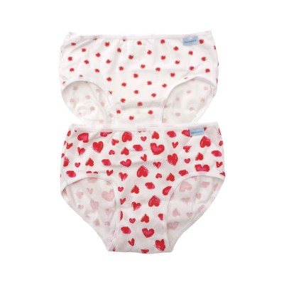 GIRL'S BARBERS PRINT COTTON BRIEFS – 6 units