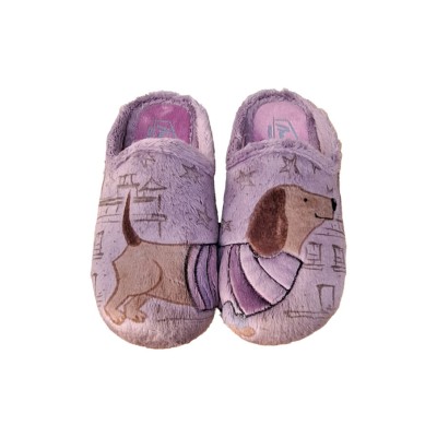 WOMEN'S OPEN SAUSAGE DOG SLIPPER MEU LAR