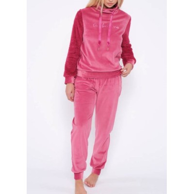 PIJAMA MUJER INVIERNO MICROVELOUR MUYDEMI - XXL