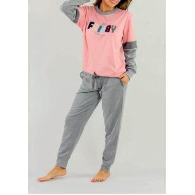 PIJAMA MUJER INVIERNO INTERLOCK SONIA