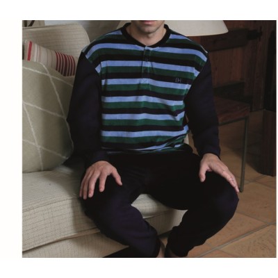 PYJAMA HIVER HOMME CORALINA LIAM BLANCA HERNANDEZ