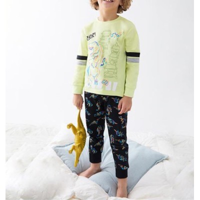 BOY'S WINTER PAJAMAS INTERLOCK TOBOGAN