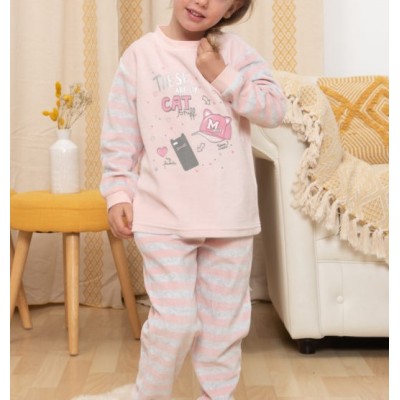 KINANIT GIRL’S WINTER VELVET PAJAMAS