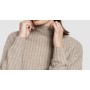 4x2 Ribbed Turtleneck Cropped Sweater