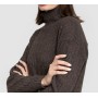 4x2 Ribbed Turtleneck Cropped Sweater