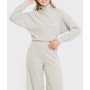 4x2 Ribbed Turtleneck Cropped Sweater