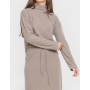 Women's Turtleneck Sweater and Ribbed Midi Skirt