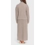 Women's Turtleneck Sweater and Ribbed Midi Skirt
