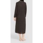 Long-sleeved dress with 4x2 ribbed collar