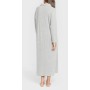 Long-sleeved dress with 4x2 ribbed collar