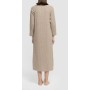 Long-sleeved dress with 4x2 ribbed collar