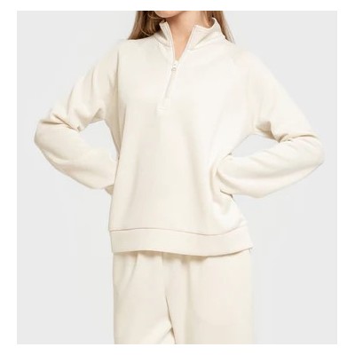 Women's Flowy Half-Zip Sweatshirt and Flowy Jogging Pants