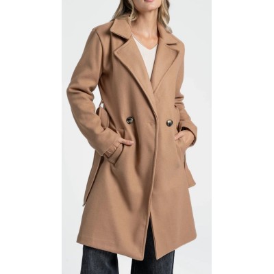 ARMONIAS CURVE CROSS-SLEEVE COAT