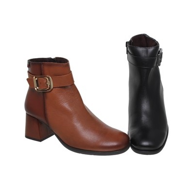 LEATHER WOMEN'S ANKLE BOOTS