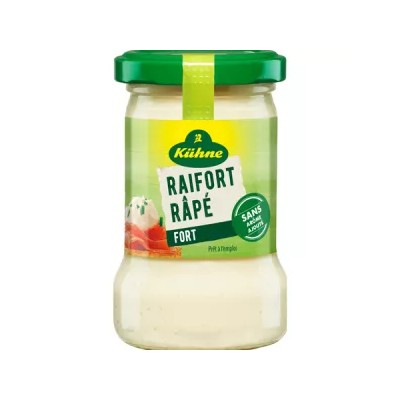 Rábano picante auténtico Kuhne, frasco de 140 g