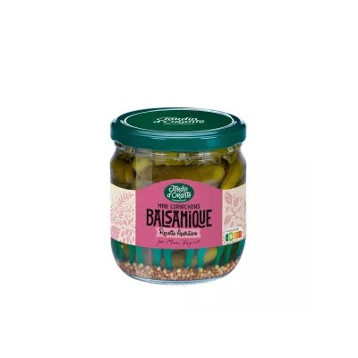 Mini Sweet Balsamic Gherkins 350g - JARDIN D'ORANTE