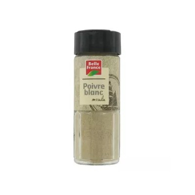 Poivre Blanc Moulu 50g - BELLE FRANCE