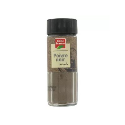 Poivre Noir Moulu 50g - BELLE FRANCE