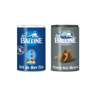 Dúo de Sal y Pimienta Molida 68 g - LA BALEINE