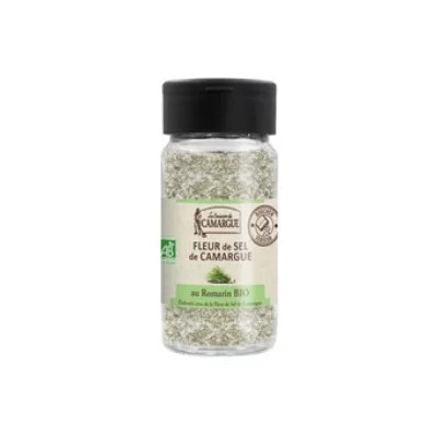 Organic Rosemary Fleur de Sel 75g - The Camargue Saltworks