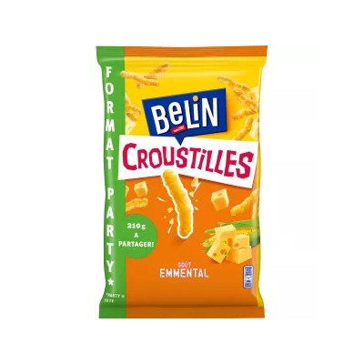 Crispy Emmental Cheese Snack Biscuits, 210g - BELIN