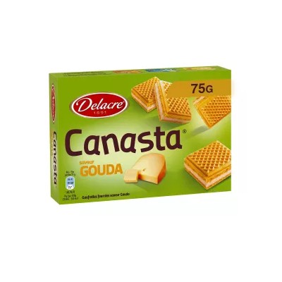 Canasta Gouda Flavored Wafers 75g - DELACRE