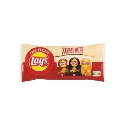 Chips de pollo asado a la barbacoa y queso emmental x6 - LAYS