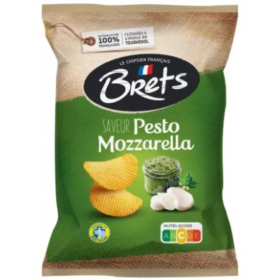 Chips de Mozzarella con Pesto 125 g - BRET'S