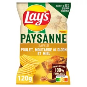 Chips de Pollo Campestre, Mostaza de Dijon y Miel 120 g - Lay's