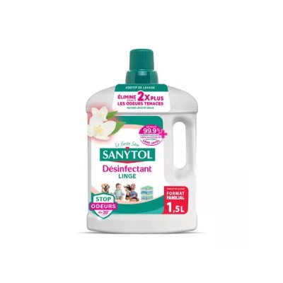 Desinfectante para ropa, eliminador de olores, aroma a flor blanca, 1.5L - SANYTOL