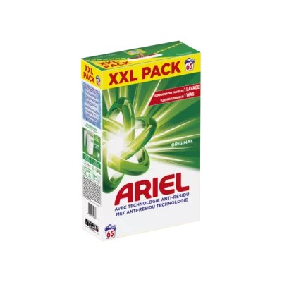 ARIEL Original Tecnología Anti-Residuos Detergente en Polvo 3575g 65 lavados