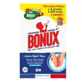 Lessive Main Rapid' Tous Textiles Effice à Froid 450g - BONUX
