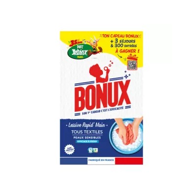 Lessive Main Rapid' Tous Textiles Effice à Froid 450g - BONUX