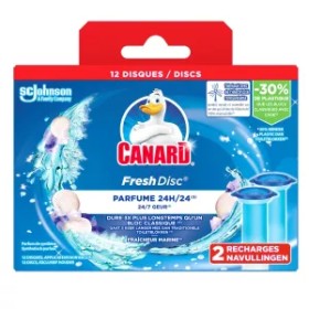 Fresh Disc recharge gel WC fraîcheur marine 12 disques - CANARD