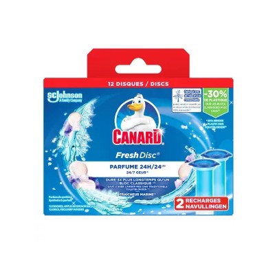 Fresh Disc recharge gel WC fraîcheur marine 12 disques - CANARD