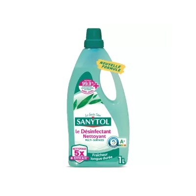 Nettoyant Ménager Désinfectant Multi-Surfaces Désinfectant Eucalyptus 1L - SANYTOL