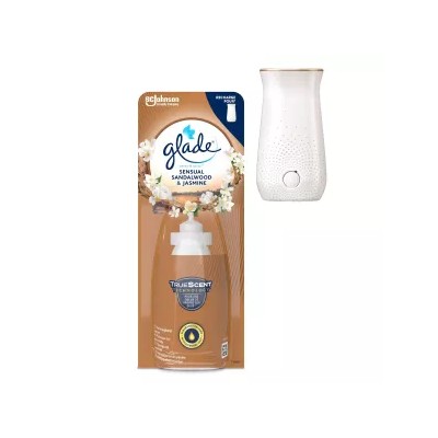 Recambio de Ambientador Glade Sense & Spray, Aroma a Sándalo y Jazmín, 18 ml